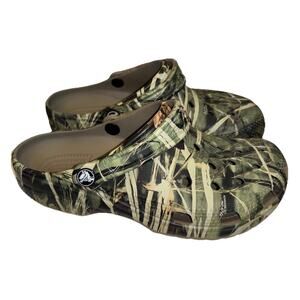 Crocs Classic Realtree Edge Clogs Camo Camouflage Shoes Men's 7, Women's 9